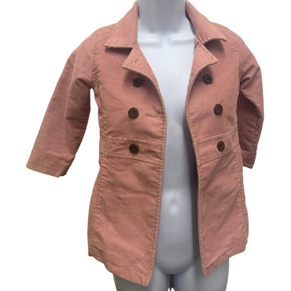VTG Old Navy Girls SZ 5T Coat Pink Dress Church Long Easter Button Jacket - Picture 1 of 5